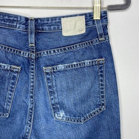 Adriano Goldschmeid 26 Phoebe Vintage High Waisted Tapered Leg Crop Jeans $255 - Picture 12 of 16